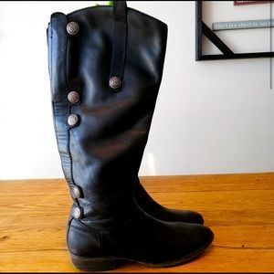 ARTUROCHIANG Leather Riding Style Boots